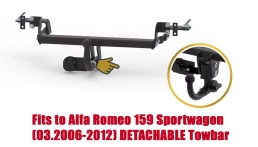 Detachable Tow Bar For Alfa Romeo 159 Estate (2006-2012) A-038