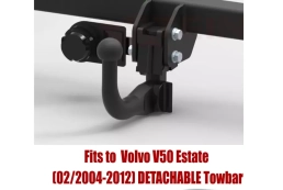 Detachable Swan Neck Tow Bar For Volvo V50 Estate (02/2004-2012) V-283