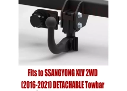Detachable Swan Neck Tow Bar For SSANGYONG XLV 2WD (2016-2021) S-473