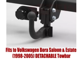 Detachable Swan Neck Tow Bar For VW Bora Saloon & Estate (excl. 4x4) (1998-2005) V-060/1
