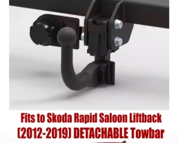 Detachable Swan Neck Tow Bar For SKODA Rapid Saloon Liftback (2012-2019) S-311