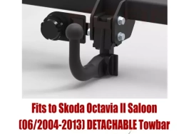 Detachable Swan Neck Tow Bar For SKODA Octavia II Saloon (2004-2013) S-343