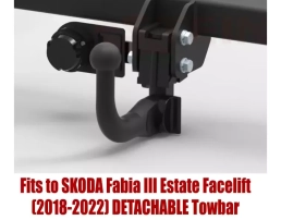Detachable Swan Neck Tow Bar For SKODA Fabia III Estate Facelift 18-22 S-302