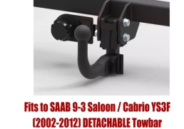 Detachable Swan Neck Tow Bar For SAAB 9-3 YS3F Saloon/Cabrio 2002-12 S-015