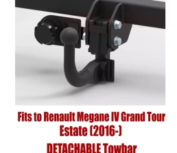 Detachable Swan Neck Tow Bar For RENAULT Megane IV Grand Tour Estate (2016-) R-124