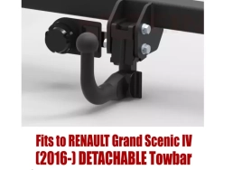 Detachable Swan Neck Tow Bar For RENAULT Grand Scenic (2016-) R-044