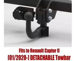 Detachable Swan Neck Tow Bar For RENAULT Captur II (2020-) R-019