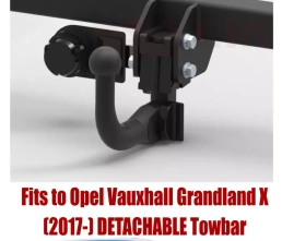 Detachable Swan Neck Tow Bar For VAUXHALL Grandland X (excl. Hybrid)(2017-24) O-157