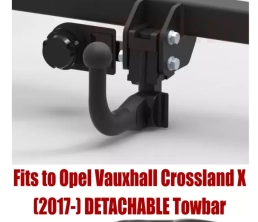 Detachable Swan Neck Tow Bar For VAUXHALL Crossland X (2017-) O-155