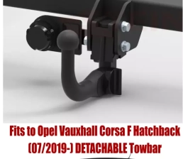 Detachable Swan Neck Tow Bar For VAUXHALL Corsa F Hatchback (2019-) O-164