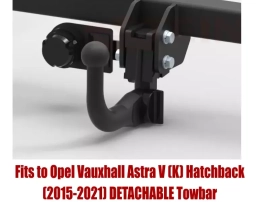 Detachable Swan Neck Tow Bar For VAUXHALL Astra V (K) 5D (2015-2021) O-132