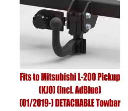 Detachable Swan Neck Tow Bar For Mitsubishi L-200 KJ0 Pickup (2019- ) M-362