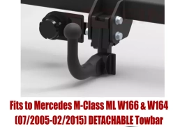 Detachable Swan Neck Tow Bar For MERCEDES M-Class ML (2005-2015) M-129
