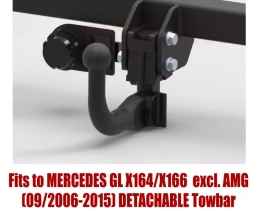 Detachable Swan Neck Tow Bar For MERCEDES GL (X164/X166) (excl. AMG) (2006-2019) M-143
