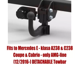 Detachable Swan Neck Tow Bar For MERCEDES E-Class C238/A238 (2016-23) M-174