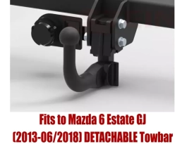 Detachable Swan Neck Tow Bar For MAZDA 6 GJ Estate (2013-2018) M-043