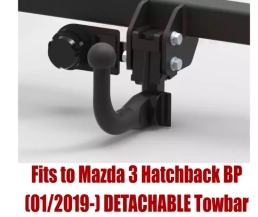 Detachable Swan Neck Tow Bar For MAZDA 3 (BP) Hatchback (2019-) M-060