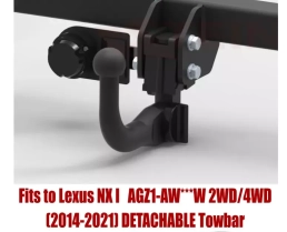 Detachable Swan Neck Tow Bar For LEXUS NX I (2WD/4WD) (2014-2021) L-174