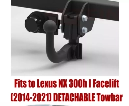 Detachable Swan Neck Tow Bar For LEXUS NX 300h I  (AYZ10R-AWXLBW /AYZ15R-AWXLBW /AYZ10L-AWXLBW/ AYZ15L-AWXLBW) (2014-2021) L-166