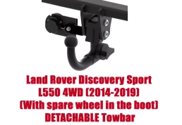 Detachable Swan Neck TowBar For Land Rover Discovery Sport (L550) 4WD (2014-19) L-123