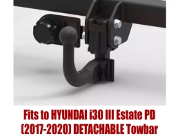 Detachable Swan Neck Tow Bar For Hyundai i30 III Estate PD (2017-2020) H-264