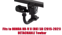 Detachable Swan Neck Tow Bar For HONDA HR-V II 5D 2015-2021 H-072