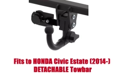 Detachable Swan Neck Tow Bar For HONDA Civic Estate (2014-) H-060