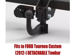 Detachable Swan Neck Tow Bar For FORD Tourneo Custom (2012-23) F-308