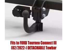 Detachable Swan Neck Tow Bar For FORD Tourneo Connect III (2022-) V-079