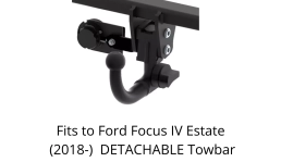 Detachable Swan Neck Tow Bar For FORD Focus IV Estate (2018-) F-212