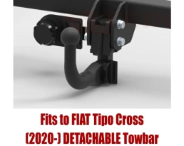 Detachable Swan Neck Tow Bar For FIAT Tipo Cross (2020-) F-159