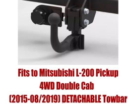 Detachable Swan Neck Tow Bar For Mitsubishi L-200 4WD (15-19) Pickup M-335