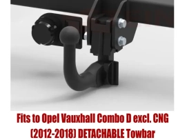 Detachable Swan Neck Tow Bar For VAUXHALL Combo D (2012-2018) F-069