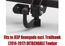 Detachable Swan Neck Tow Bar For JEEP Renegade (excl. Trailhawk) (2014-2017) J-068