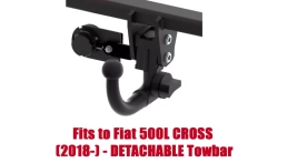 Detachable Swan NeckTow Bar For FIAT 500L CROSS (2018-) F-061