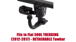 Detachable Swan Neck Tow Bar For FIAT 500L TREKKING 2012-17 F-061
