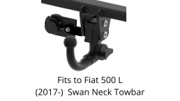 Detachable Swan Neck Tow Bar For Fiat 500L (2017-) F-077