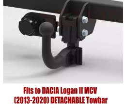 Detachable Swan Neck Tow Bar For Dacia Logan MCV (2013-2020) D-057