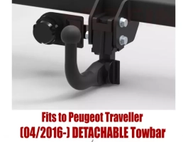 Detachable Swan Neck Tow Bar For PEUGEOT Traveller (2016-) T-184