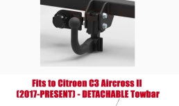 Detachable Swan Neck Tow Bar For Citroen C3 Aircross II (2017- ) C-058