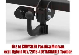 Detachable Swan Neck Tow Bar For CHRYSLER Pacifica (2016-) C-218