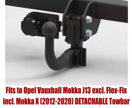 Detachable Swan Neck Tow Bar For VAUXHALL Mokka (J13) (2012-2020) O-166