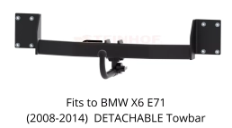 Detachable Swan Neck Tow Bar For BMW X6 E71 (2008-14) B-063