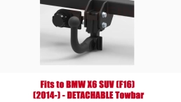 Detachable Swan Neck Tow Bar For BMW X6 F16 (2014-2019) B-061