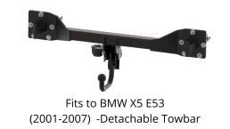 Detachable Swan Neck Tow Bar For BMW X5 SUV E53 (2000-07) B-071
