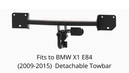 Detachable Swan Neck Tow Bar For BMW X1 E84 (xDrive) (2009-15) B-051