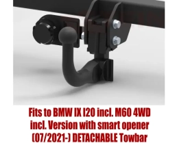 Detachable Swan Neck Tow Bar For BMW IX (I20) (M60) 4WD (2021-) B-103