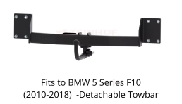 Detachable Swan Neck Tow Bar For BMW 5 Series 4D F10 (2010-2017) B-065