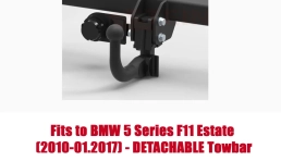 Detachable Swan Neck Tow Bar For BMW 5 Series F11 Estate (2010-2017) B-065
