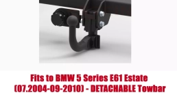 Detachable Swan Neck Tow Bar For BMW 5 Series Estate E61 (2004-2010) B-054